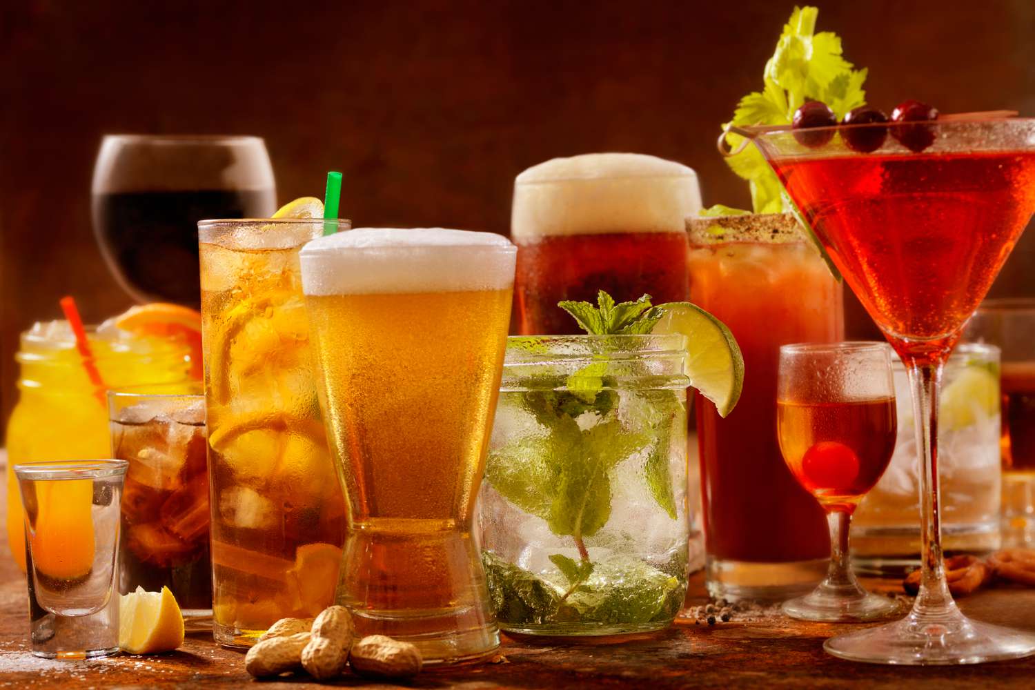 Alcoholic Drinks Least Harmful to the Stomach