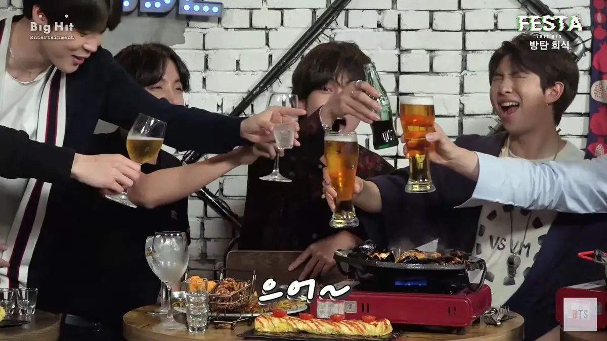 BTS Members Drink Alcohol